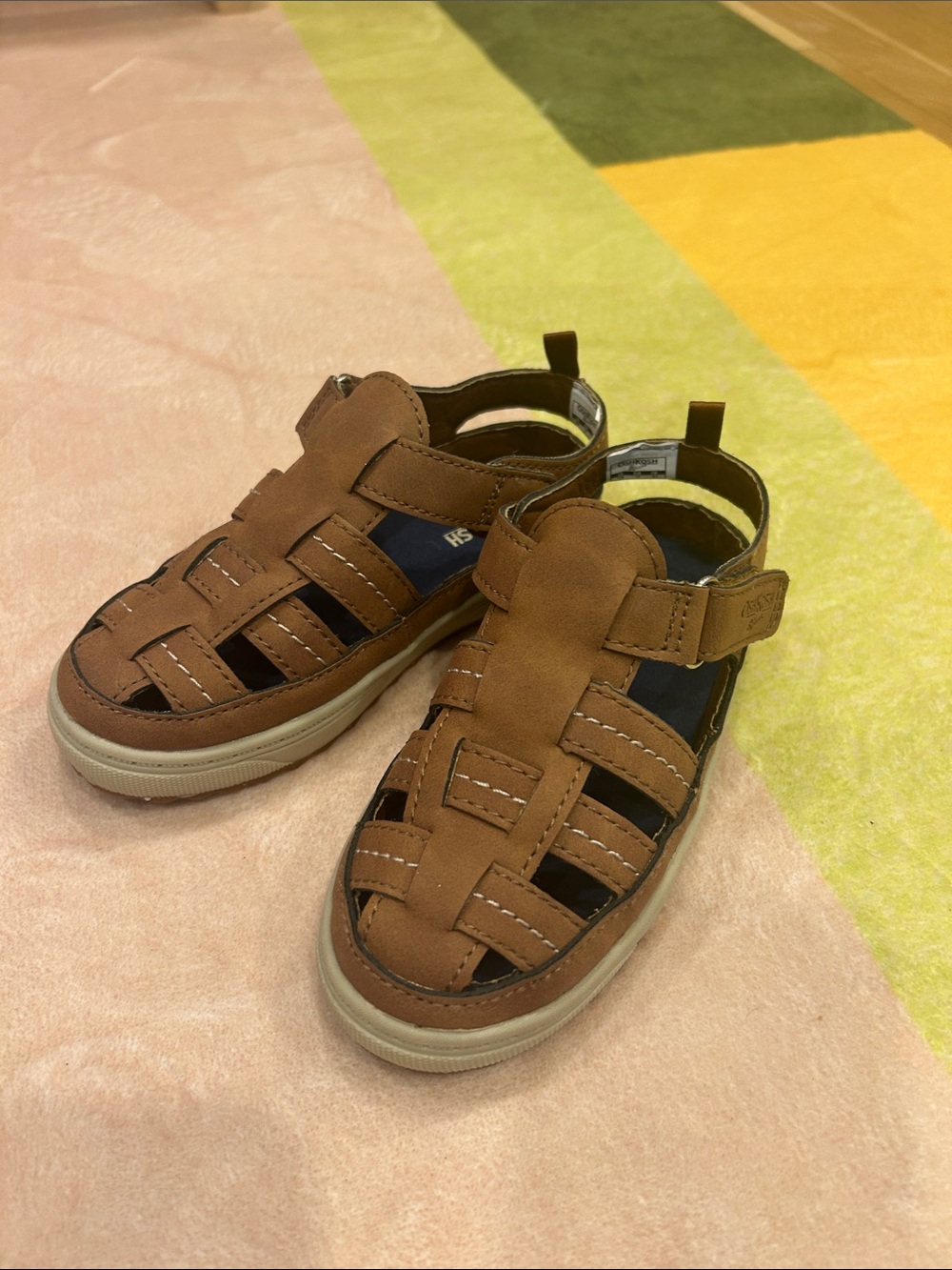 OshKosh B'gosh Brown Fisherman-Style Kids Sandals